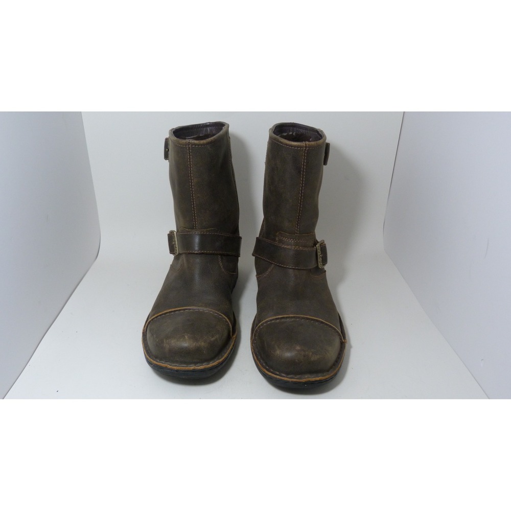 UGG Australia 3043 Butte Moto Boots Brown Leather Shearling Lined Mens 10